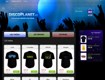Webdesign DiscoPlanet E-shop